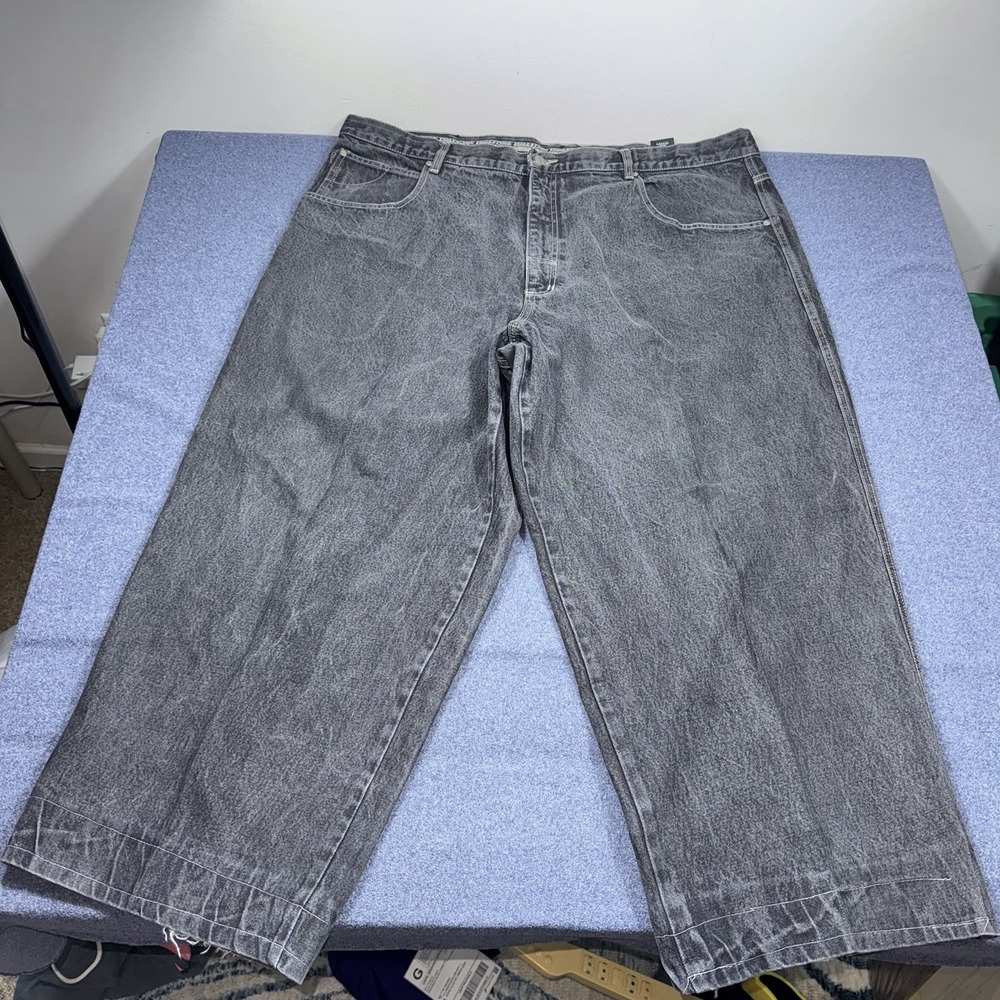 Pelle Pelle Baggy Mens 46x30 Black Denim Jeans Y2k Vintage Hip Hop Skater Retro